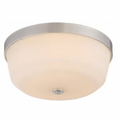 Laguna LED Flush Mount Ceiling Light, Brushed Nickel