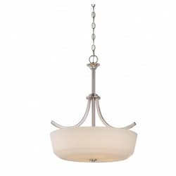 Laguna Pendant Light, White Glass