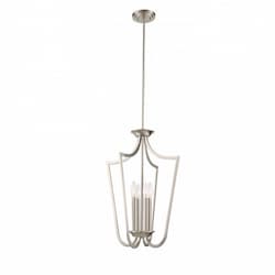 61" Laguna Caged Pendant, Brushed Nickel