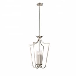 61" Laguna Caged Pendant, Brushed Nickel