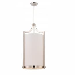 Meadow Large Foyer Light, Polished Nickel Finish