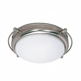 Polaris 14"  Flush Mount Light, Frosted Glass Shades