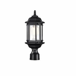 16-in Hopkins SM Outdoor Post Light Fixture w/o Bulb, 120V, MB