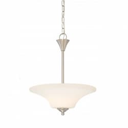 Fawn Pendant Light Fixture, Brushed Nickel Finish, 2 Lights