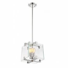 160W, Shelby Pendant Light Fixture, Polished Nickel Finish, 160W