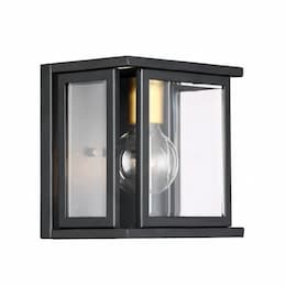 Payne Wall Sconce Light Fixture, Midnight Bronze, Clear Beveled Glass