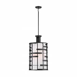 Lansing 4-Light Pendant Light Fixture, Textured Black