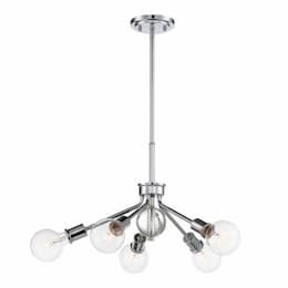 Bounce Pendant Light Fixture, Polished Nickel w/ K9 Crystal