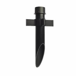 2-in PVC Mounting Post, Matte Black