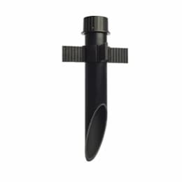 3-in PVC Mounting Post, Matte Black