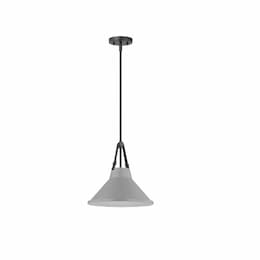 Zelda Steel Pendant Light Fixture w/o Bulb, Medium Base, Black/Gray