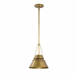 Adina Small Pendant Light Fixture w/o Bulb, 120V, Natural Brass