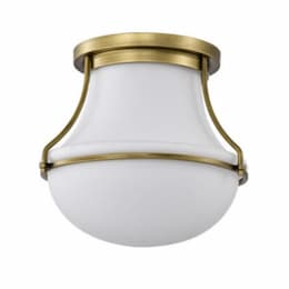 14-in Valdora Flush Mount Fixture w/o Bulb, 120V, Natural Brass