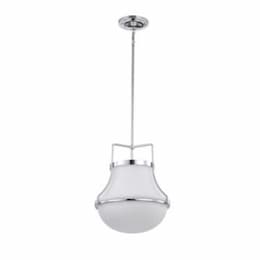 14-in Valdora Pendant Fixture w/o Bulb, 120V, Polished Nickel