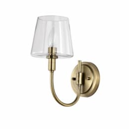 Brookside Wall Sconce Fixture w/o Bulb, 120V, Vintage Brass