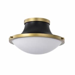 14-in Lafayette Flush Mount Fixture w/o Bulb, 120V, MB/NB