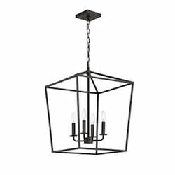 Emma Large Pendant Fixture w/o Bulbs, 4-Light, 120V, Dark Bronze