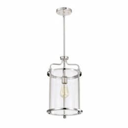 Yorktown Pendant Fixture w/o Bulb, 120V, Polished Nickel