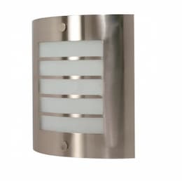 9in Wall Light Fixture w/ GU24 Bulb, Brushed Nickel