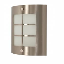 9in Wall Light Fixture w/ GU24 Bulb, Brushed Nickel