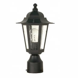 Cornerstone, 14" Post Lantern Light, Textured Black Finish