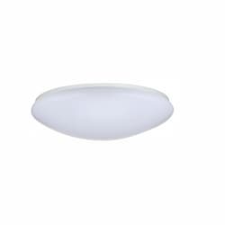 19-in 32W LED Flush Mount Fixture, Round, 120V, CCT Selectable, White