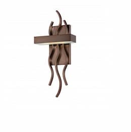 4.8W Wave Wall Sconce, Hazel Bronze, 3000K