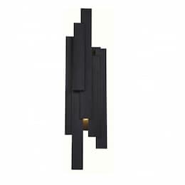 Chaz LED Wall Sconce Light, Aged Bronze Finish