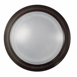 7-in 13W LED Disk Light, Round, Dimmable, 120V, Selectable CCT, Bronze