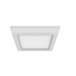 5-in 9W LED Blink Flush Mount, Square, 120V, CCT Selectable, White