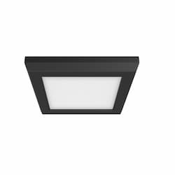 5-in 9W LED Blink Flush Mount, Square, 120V, CCT Selectable, Black