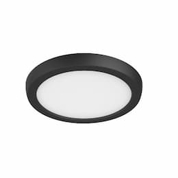 7-in 11W LED Blink Flush Mount, Round, 120V, CCT Selectable, Black