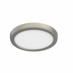 7-in 11W LED Blink Flush Mount, Round, 120V, CCT Selectable, Nickel