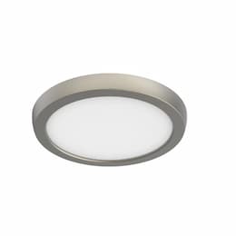 7-in 11W LED Blink Flush Mount, Round, 120V, CCT Selectable, Nickel