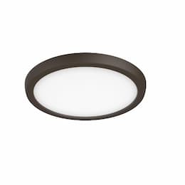 9-in 13W LED Blink Flush Mount, Round, 120V, CCT Selectable, Bronze