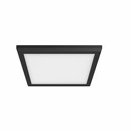 9-in 13W LED Blink Flush Mount, Square, 120V, CCT Selectable, Black