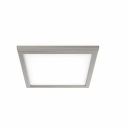 9-in 13W LED Blink Flush Mount, Square, 120V, CCT Selectable, Nickel