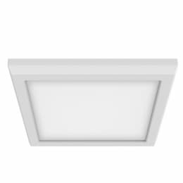 7-in 11W LED Square Blink Pro Flush Mount, 120V-277V, 4000K, White