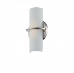 10W Tucker LED Wall Sconce, Polished Nickel, 3000K