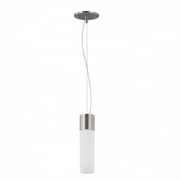 24W, Link LED Tube Pendant Light, Brushed Nickel Finish