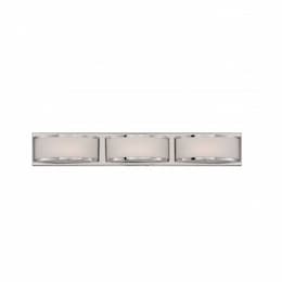 14.4W Mercer LED Wall Sconce Light, Polished Nickel