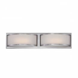 20W Mercer LED Wall Sconce Light, Brushed Nickel