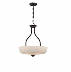 29.4W Kirk LED Pendant Light, 3-Light, Mahogany Bronze