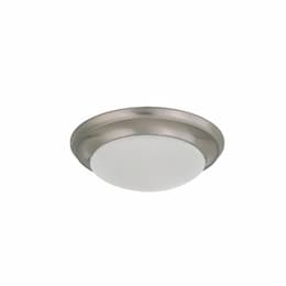 12-in 18W  Flush Mount Twist & Lock Fixture, 2100 lm, Brushed Nickel