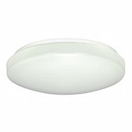 11" LED Flush Mount Light Fixture, White, Acrylic, Dimmable 0-10V