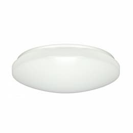 14" LED Flush Mount Light Fixture, White, Acrylic, Dimmable