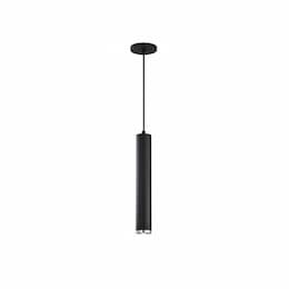 16-in 12W Century LED Pendant, 1020 lm, Matte Black & Brushed Nickel