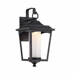 9.5in Essex Wall Lantern, Sterling Black