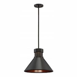 12W LED Large Pendant Light, Dark Bronze