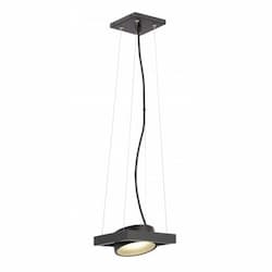 15W LED Hawk Pendant Light w/ Pivoting Head, Black, 3000K